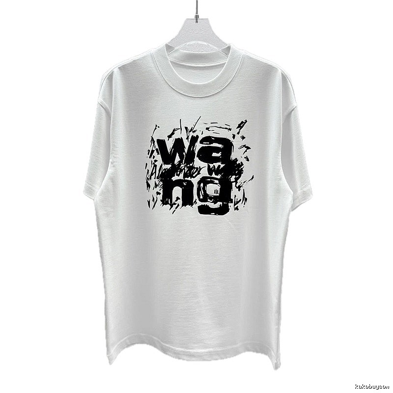 Alexander Wang Graffiti Street Style White T-Shirt