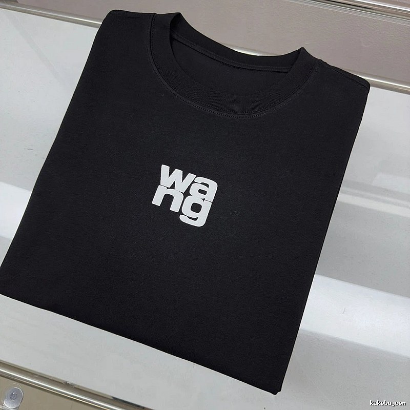 Alexander Wang Logo Street Style Black T-shirt