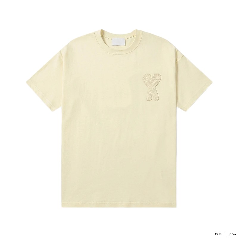 AMI Love Embroidery Simple Style T-shirt