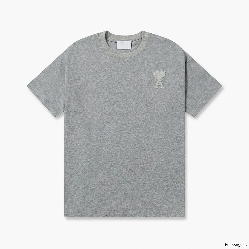 AMI Love Simple Style Gray T-shirt