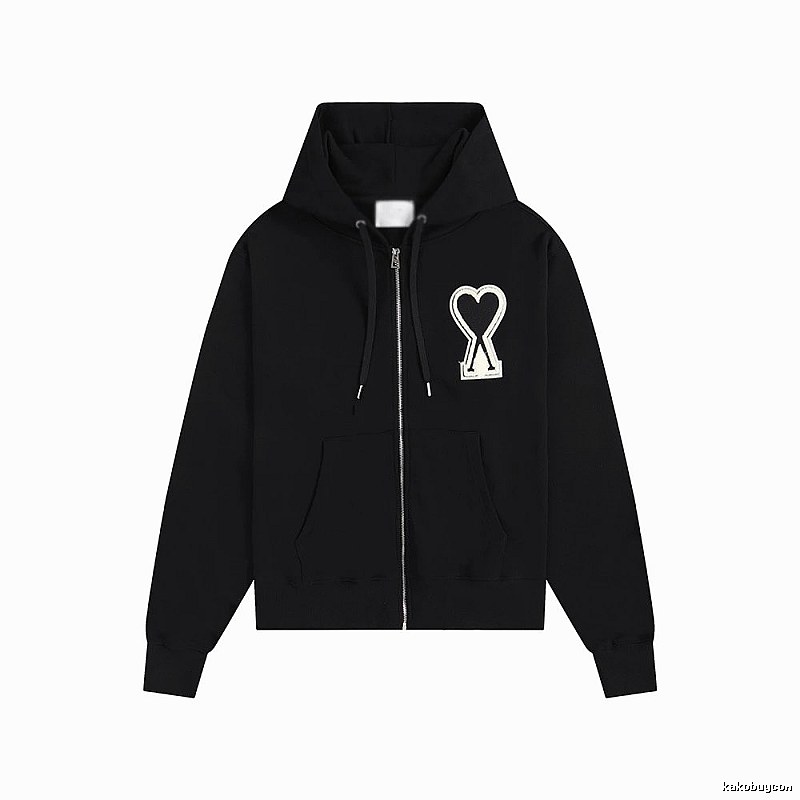 AMI Love Trendy and Cool Black Sweatshirt