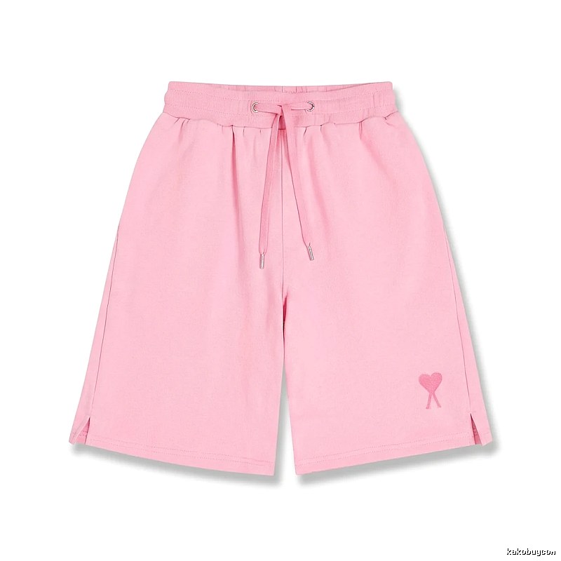 AMI pink shorts in a cute and casual style
