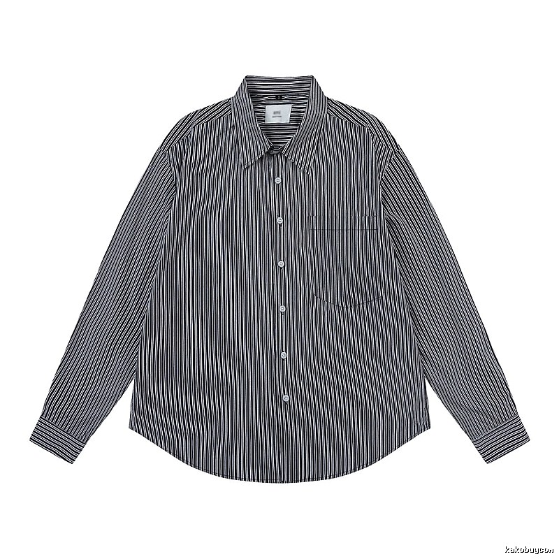 AMI Stripe Minimalist Style Shirt