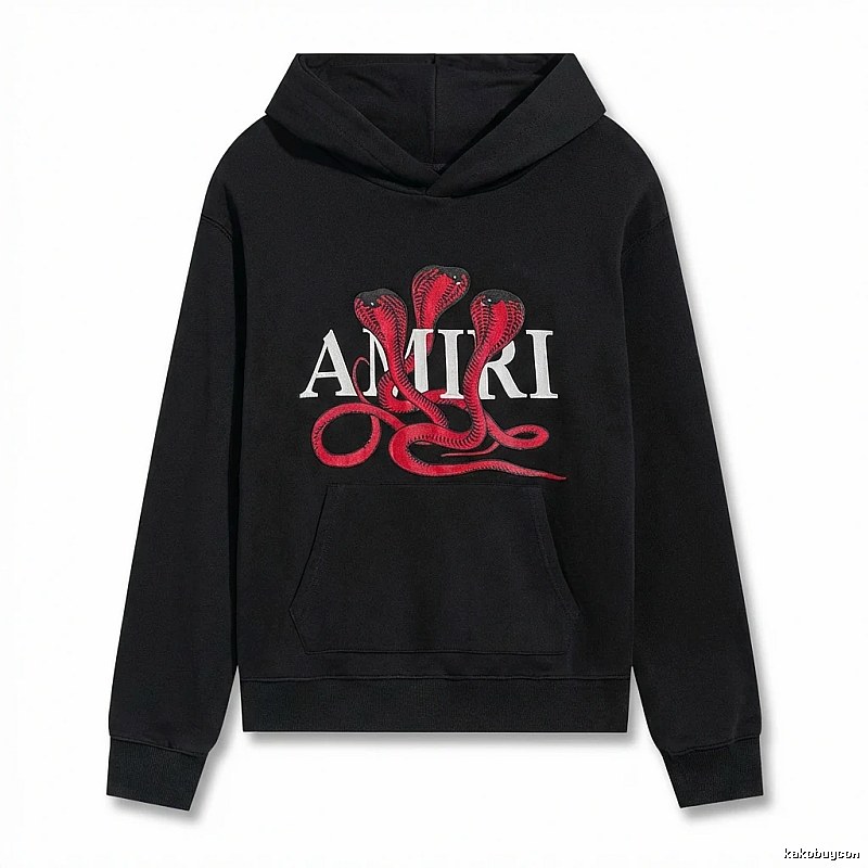 AMIRI black hoodie with snake print