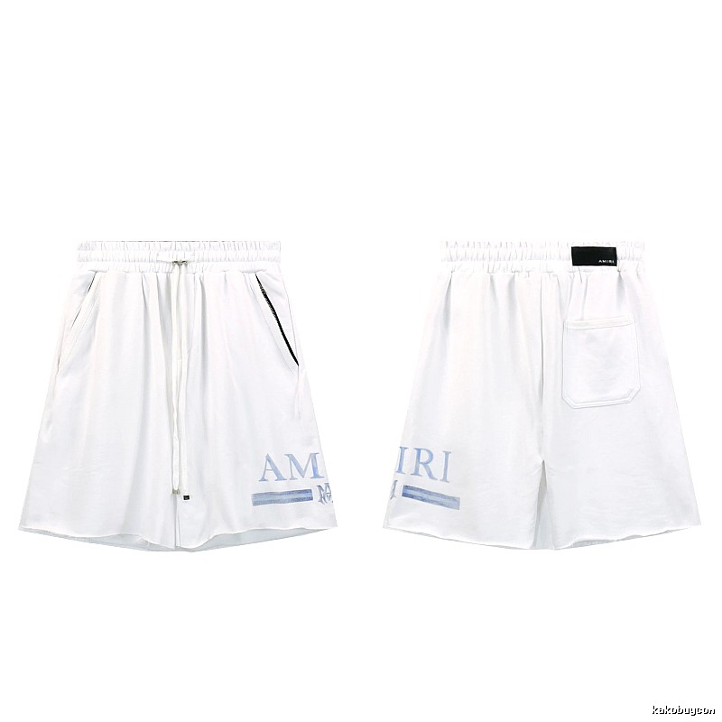 AMIRI Letter Print Street Style White Shorts
