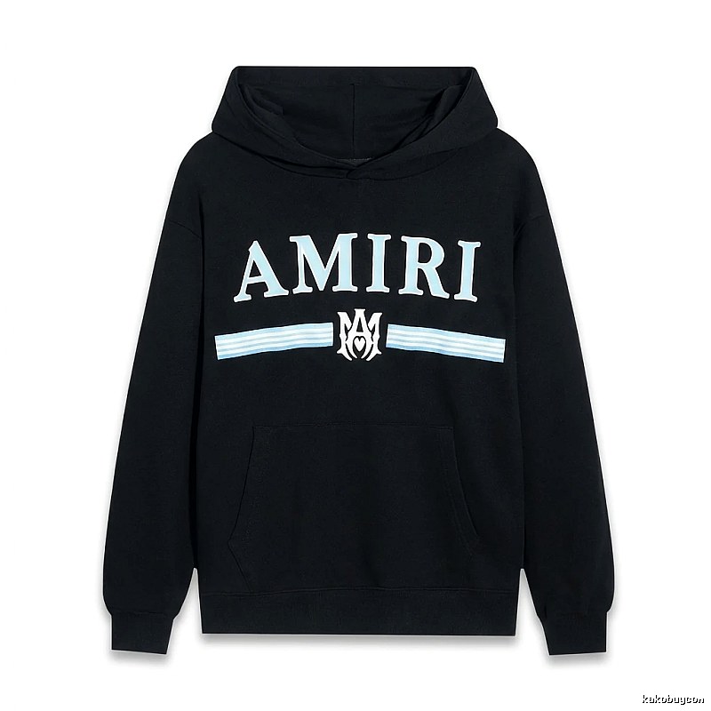 AMIRI letter-printing style black sweatshirt