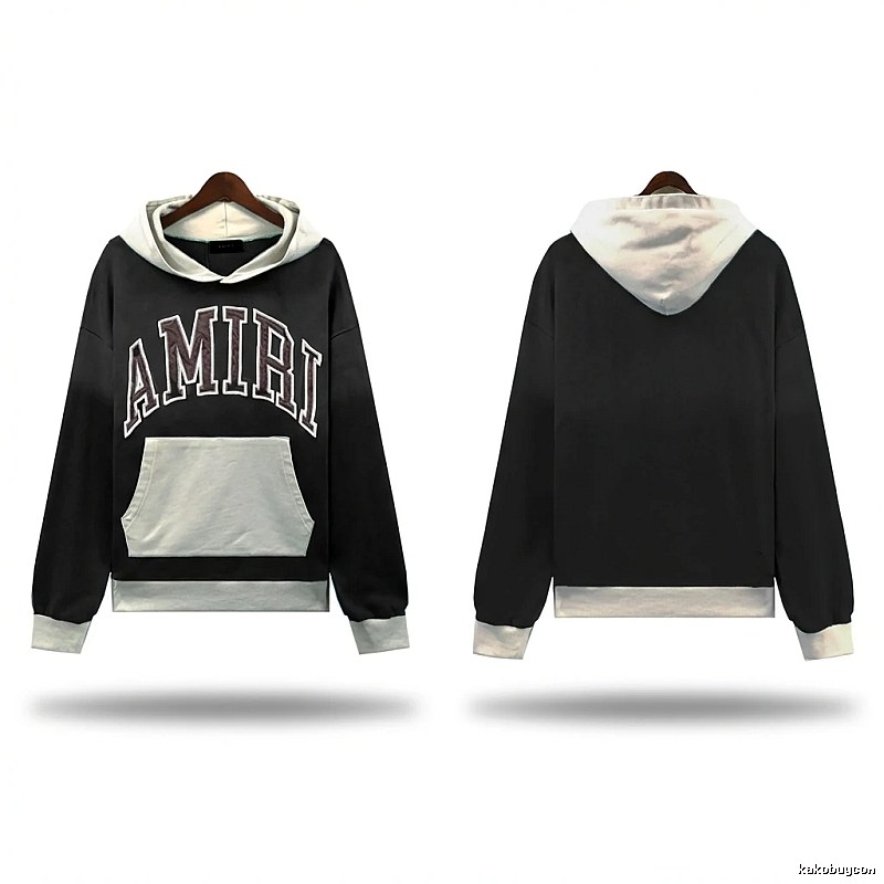 AMIRI Letter Trend Brand Black Sweatshirt