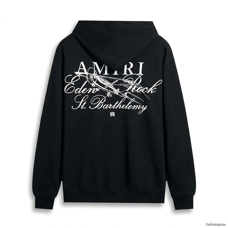 AMIRI Printed Retro Style Black Sweatshirt