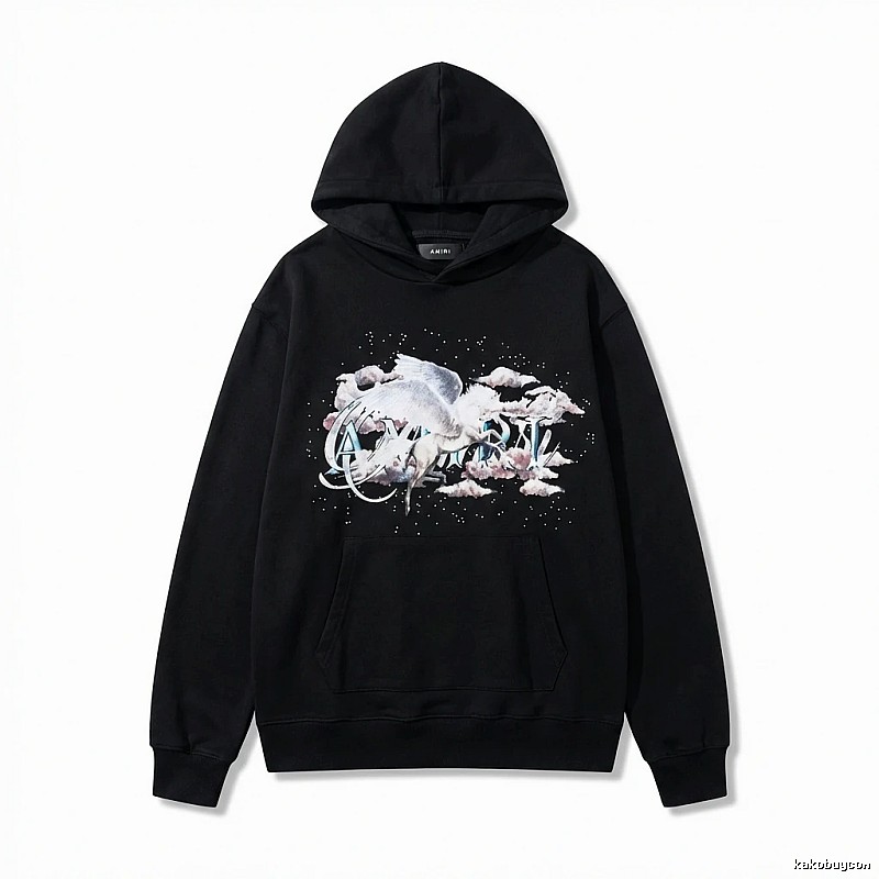 AMIRI Printed Trendy Black Sweatshirt