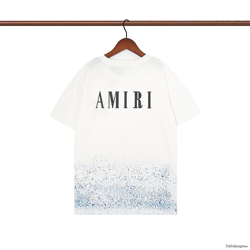 Amiri Relaxed Graphic T-shirt White Blue Amiri with Designer-Inspired Detail