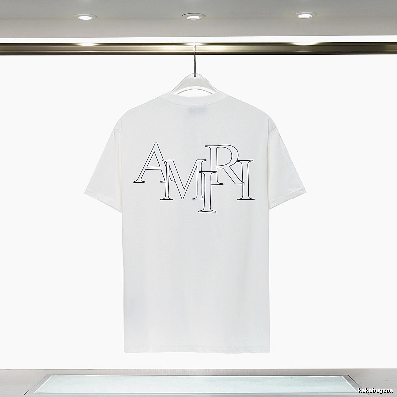 Amiri Relaxed Graphic T-shirt White Blue Amiri with Versatile Design