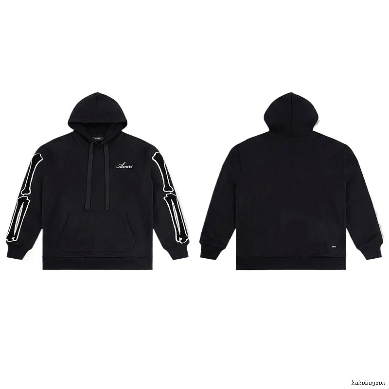 AMIRI Skull Style Black Hoodie