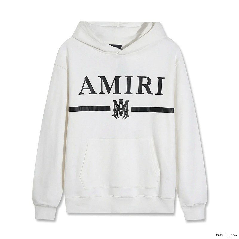 AMIRI Trendy Brand Letter Style White Hoodie