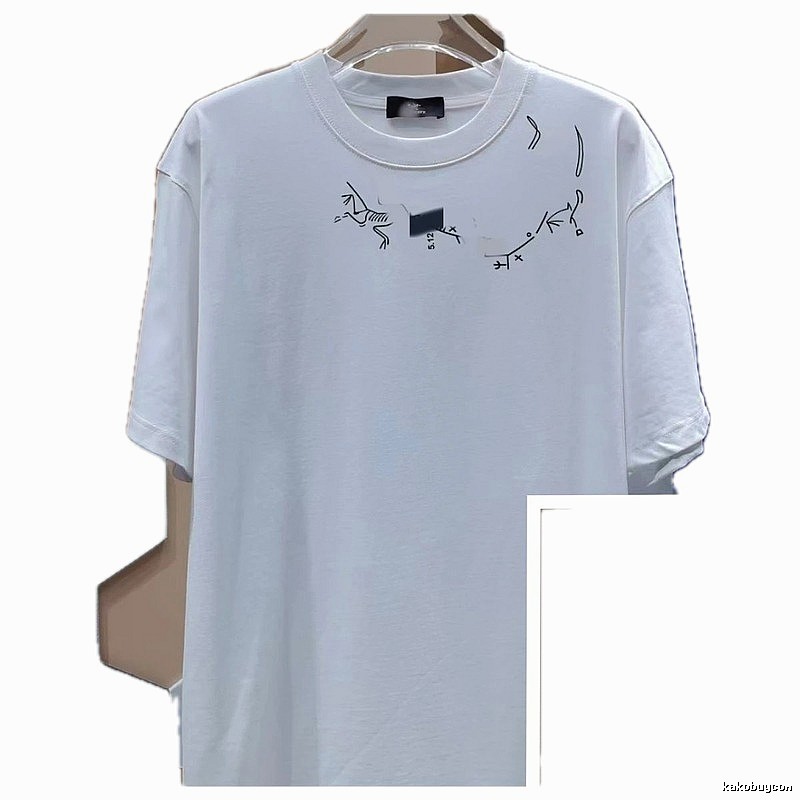 Arc'teryx Line Print Casual Style White T-Shirt