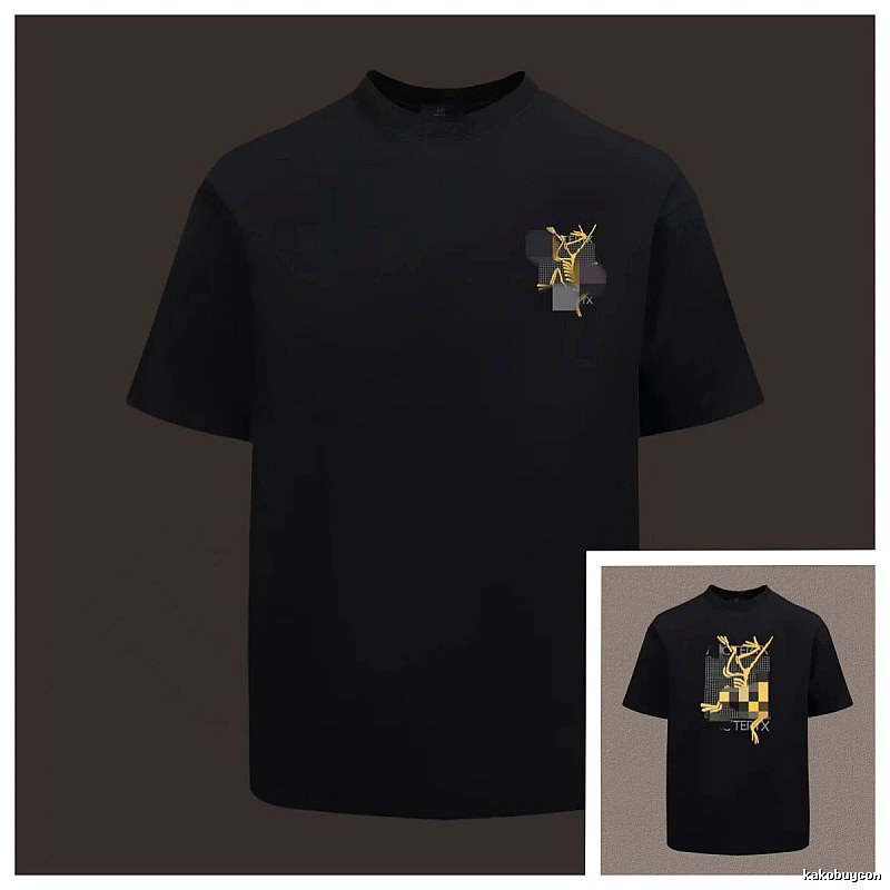 Arc'teryx Printed Functional Style Black Short Sleeve T-Shirt