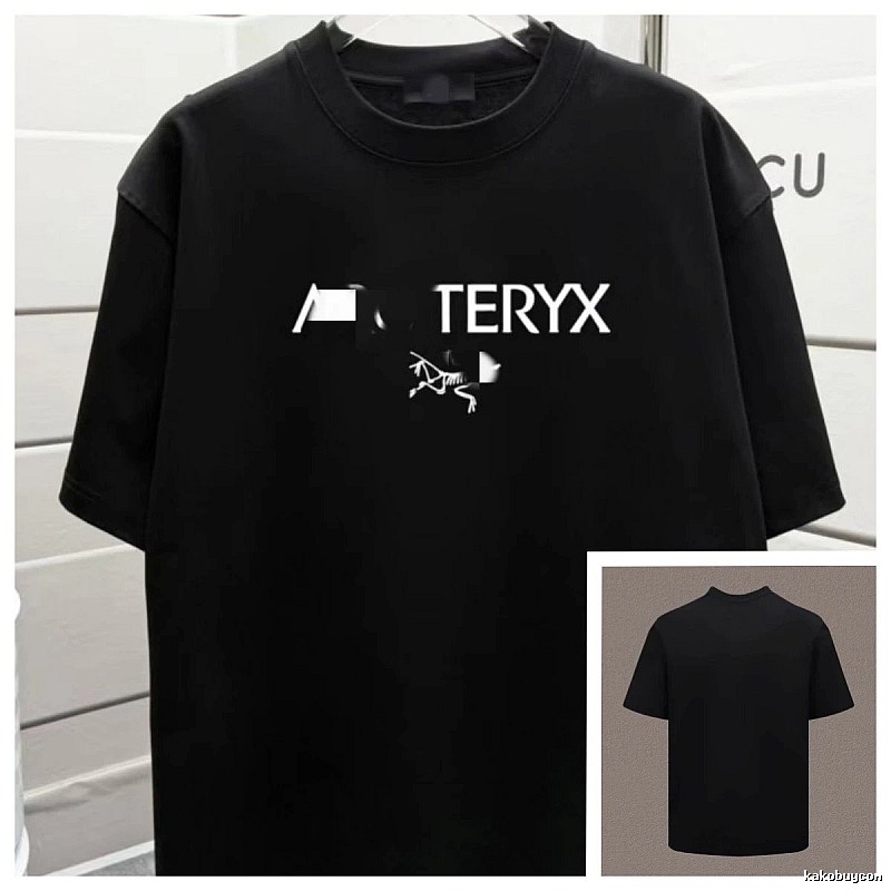 Arc'teryx Printed Techwear Style Black Short-sleeve T-shirt