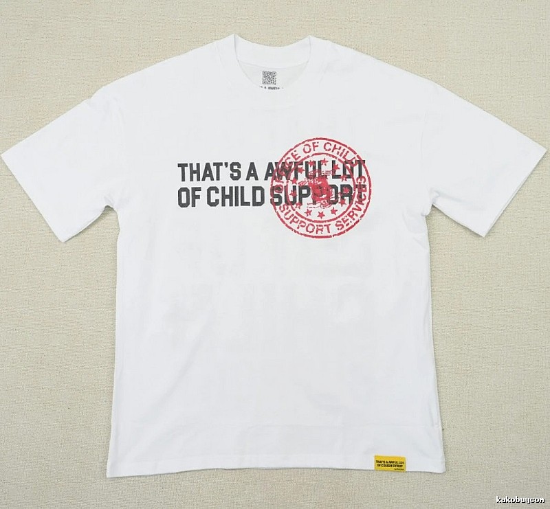 Awful Lot Stamped Street-Style White T-Shirt