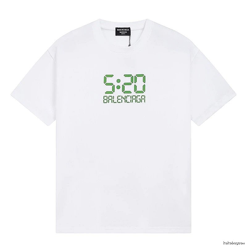 Balenciaga 5:20 Printed Trendy White T-Shirt