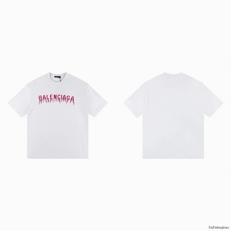 Balenciaga Blood Drop Collection Street Style White T-Shirt