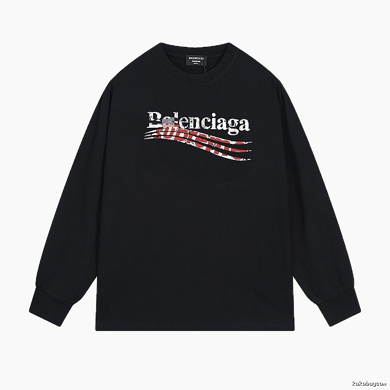 Balenciaga graffiti-style black T-shirt