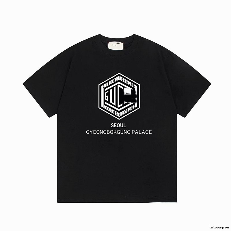 Balenciaga Graphic Printed Cool & Trendy Black Short-sleeve T-shirt