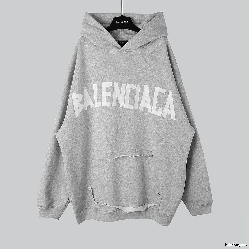 Balenciaga letter-style grey sweatshirt