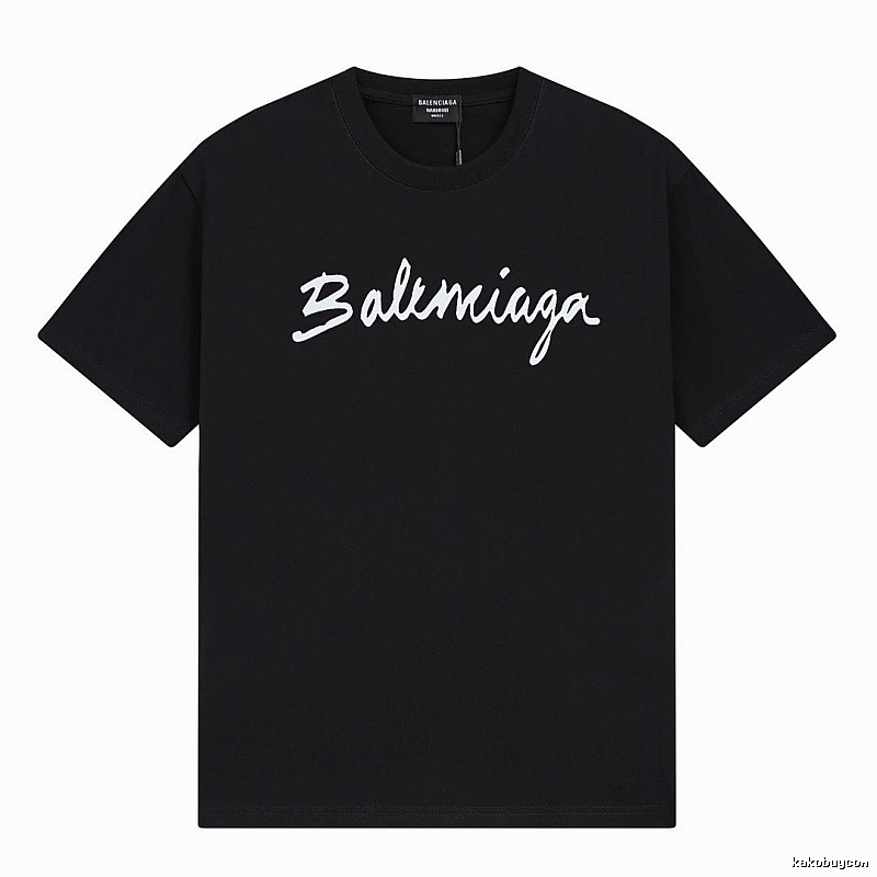 Balenciaga minimalist style black T-shirt