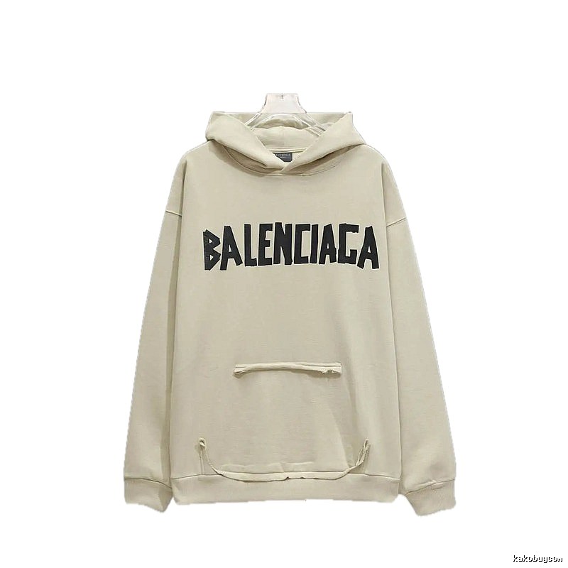 Balenciaga minimalist style off-white sweatshirt