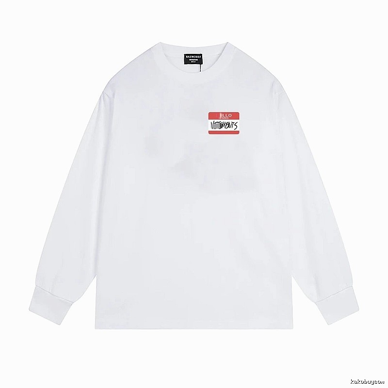 Balenciaga Printed Casual White T-shirt