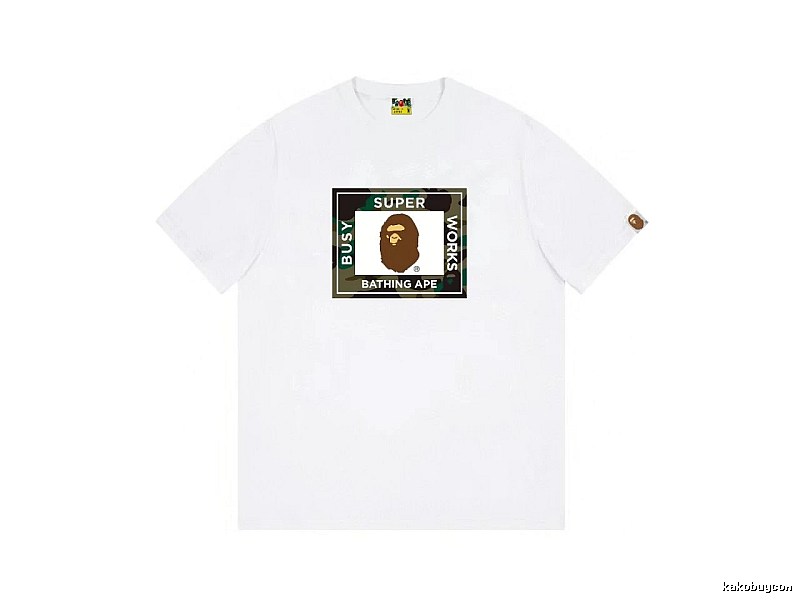 Bape Ape Head Camouflage Style Short-sleeve Shirt