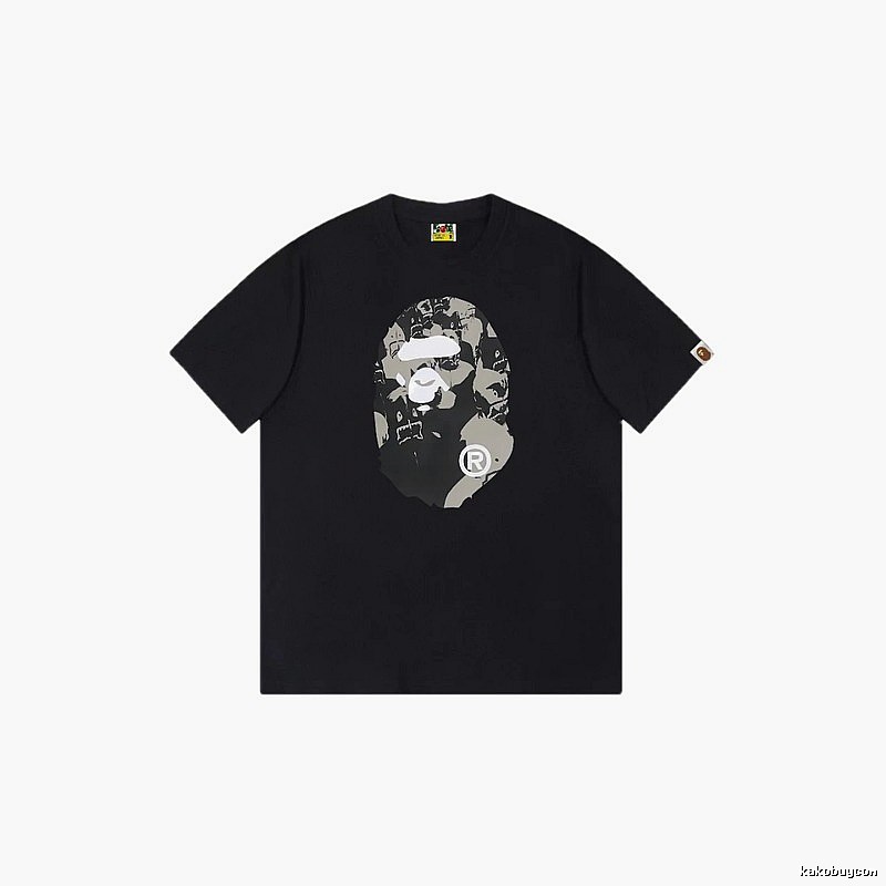 Bape Ape Head Camouflage Style Short-Sleeve Shirt