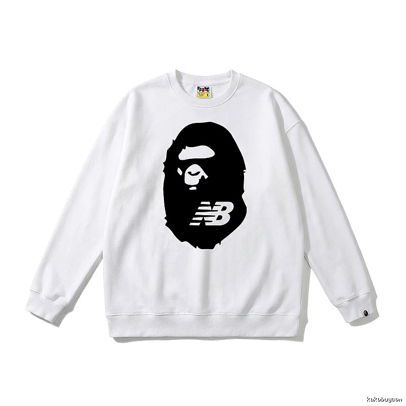 Bape Ape Head Classic White Sweatshirt