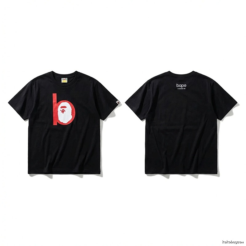 Bape Ape Head Minimalist Style Black T-shirt