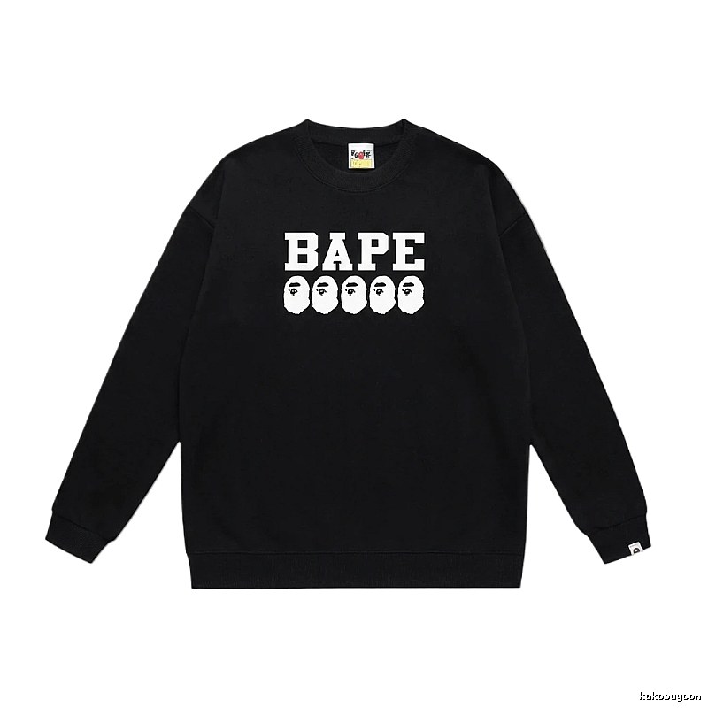 BAPE Ape Head Simple Black Sweatshirt