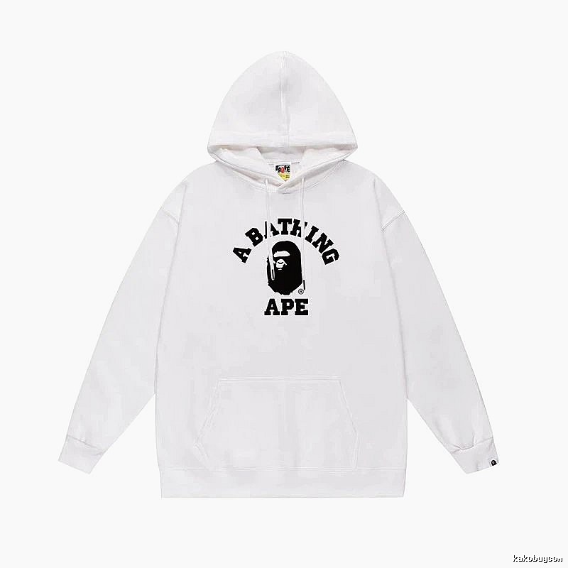 Bape Ape Head Simple White Sweatshirt