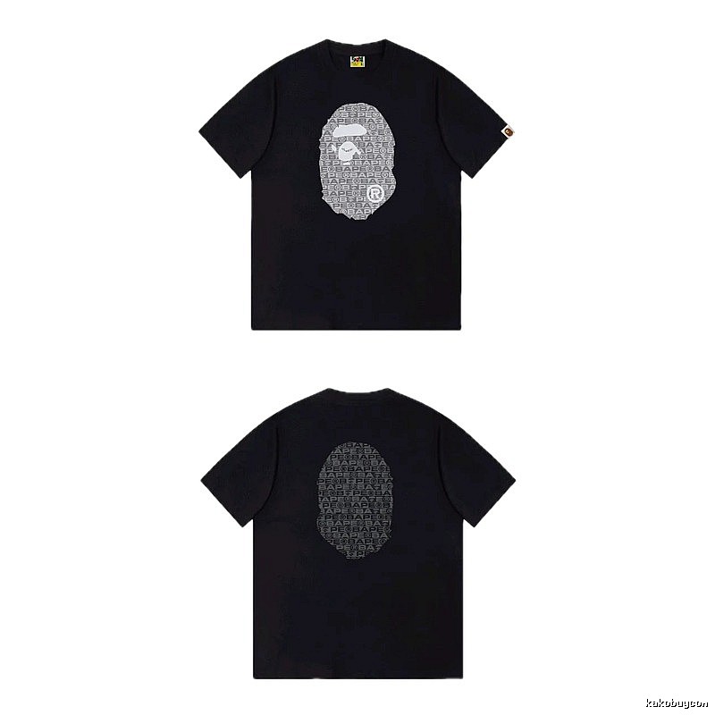Bape Ape Head Trendy and Cool Black T-shirt