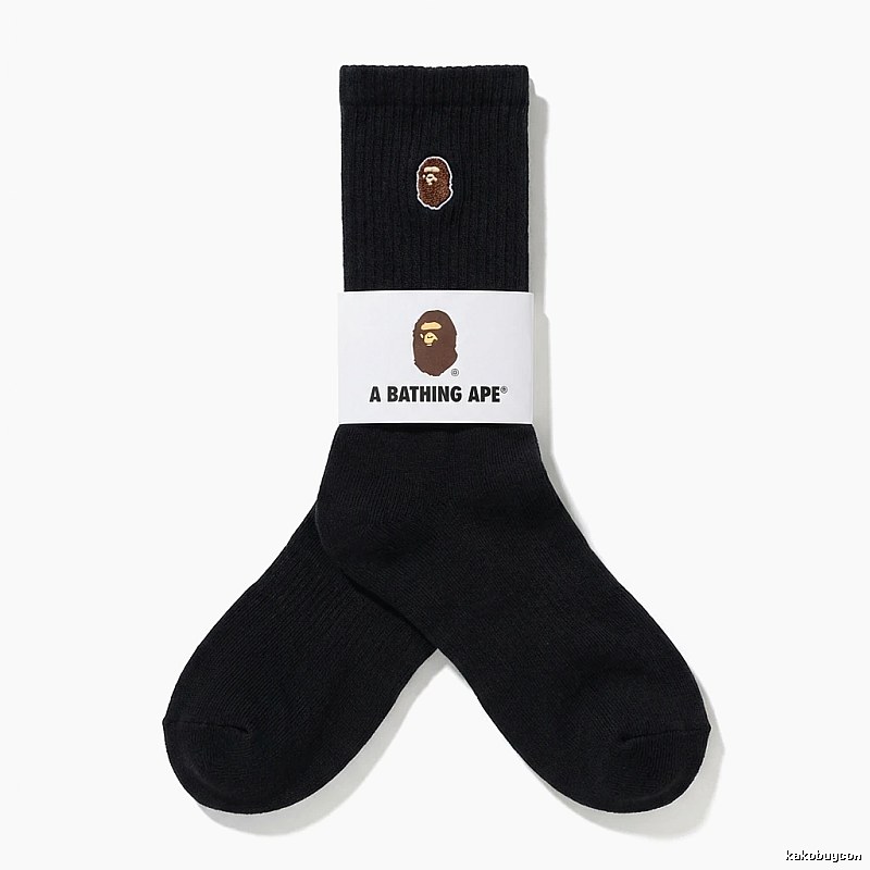Bape Ape Head Trendy Black Socks