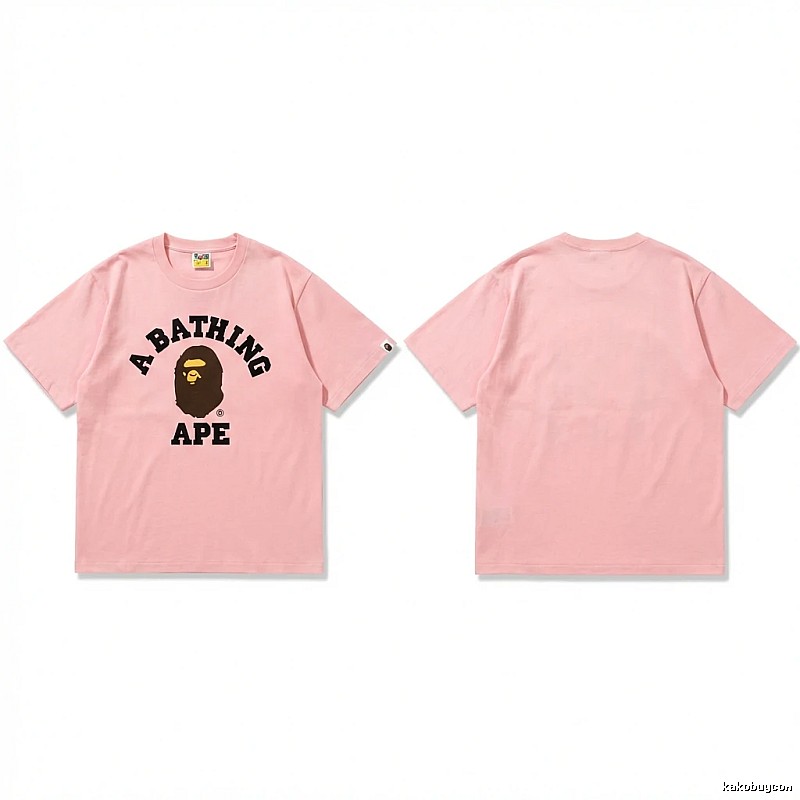 Bape Ape series pink T-shirt