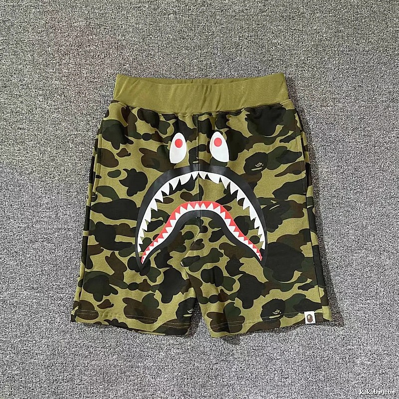 Bape camouflage shark-style shorts