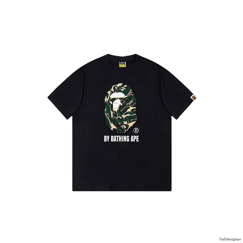 Bape camouflage style black T-shirt