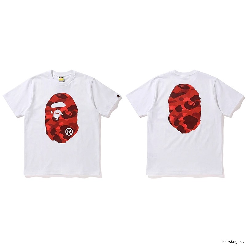 Bape camouflage style white T-shirt