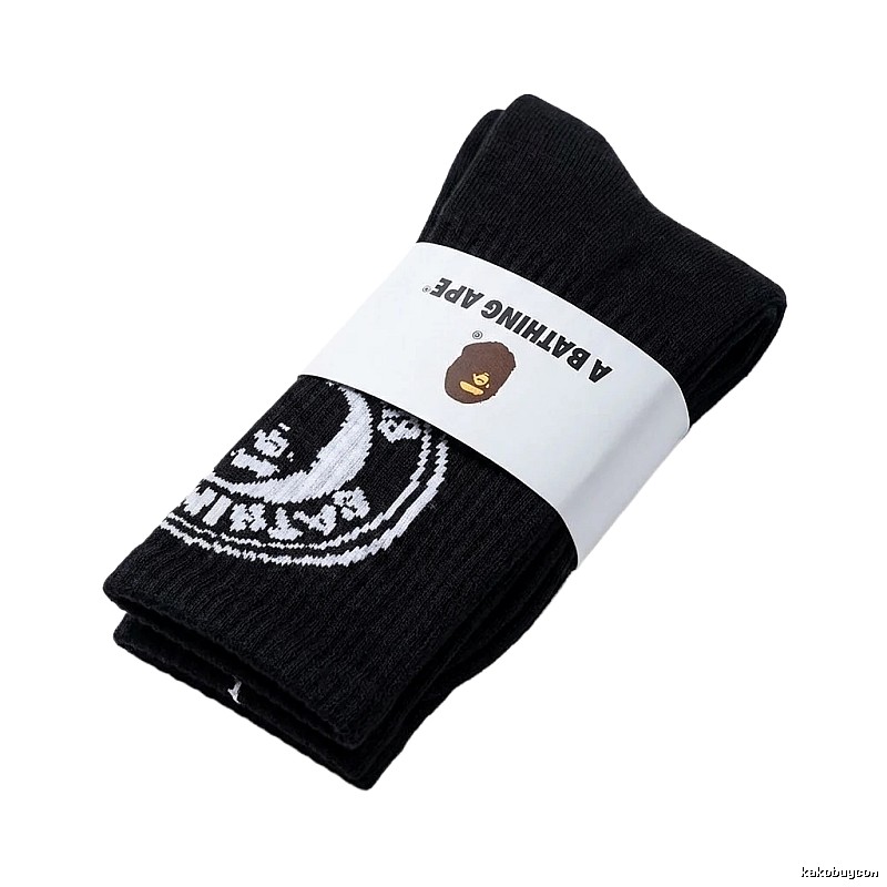 Bape classic trendy style black socks