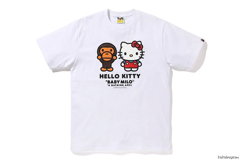 Bape co-branded cartoon white T-shirt