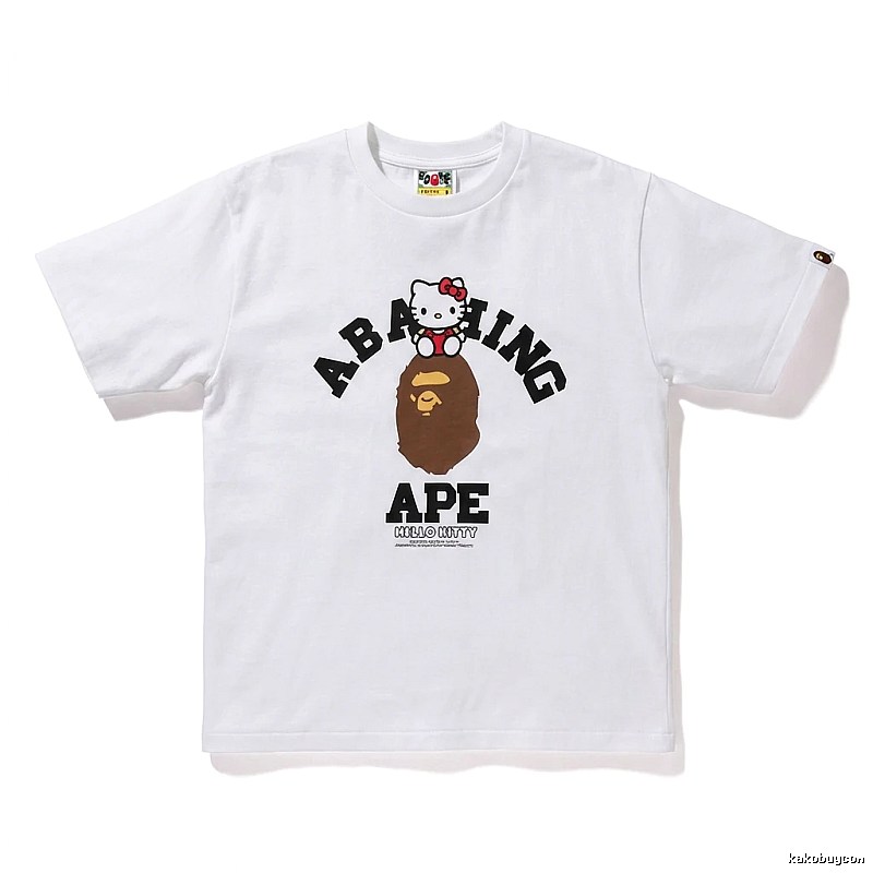 Bape Co-branded Cartoon White T-shirt