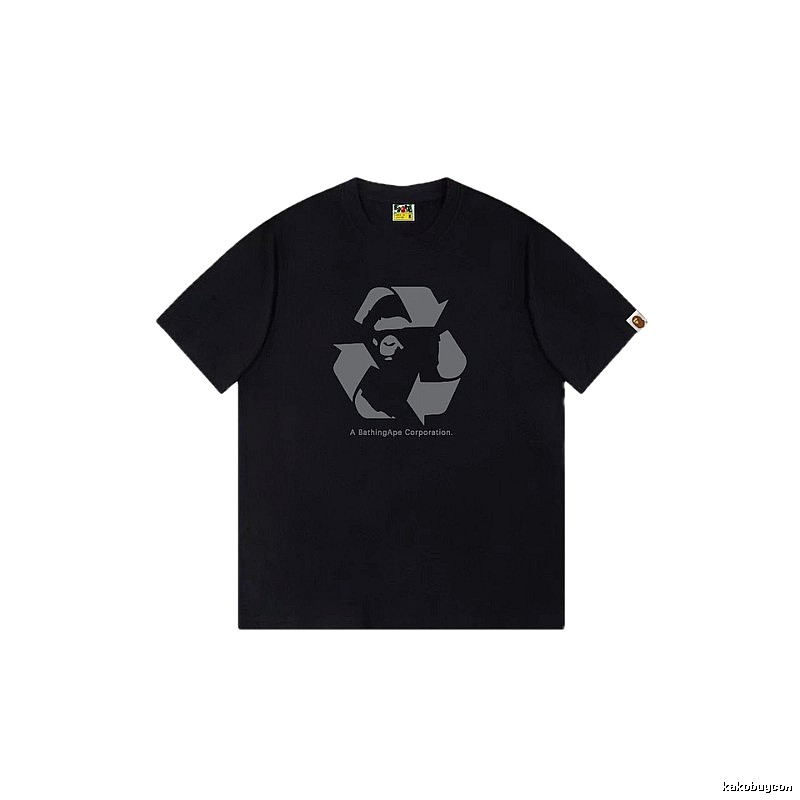 Bape Recycling Series Black Short Sleeve
