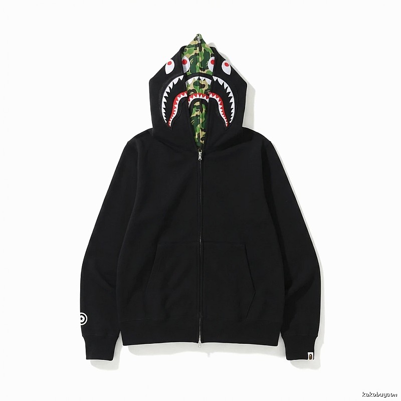 Bape Shark Camouflage Style Black Sweatshirt