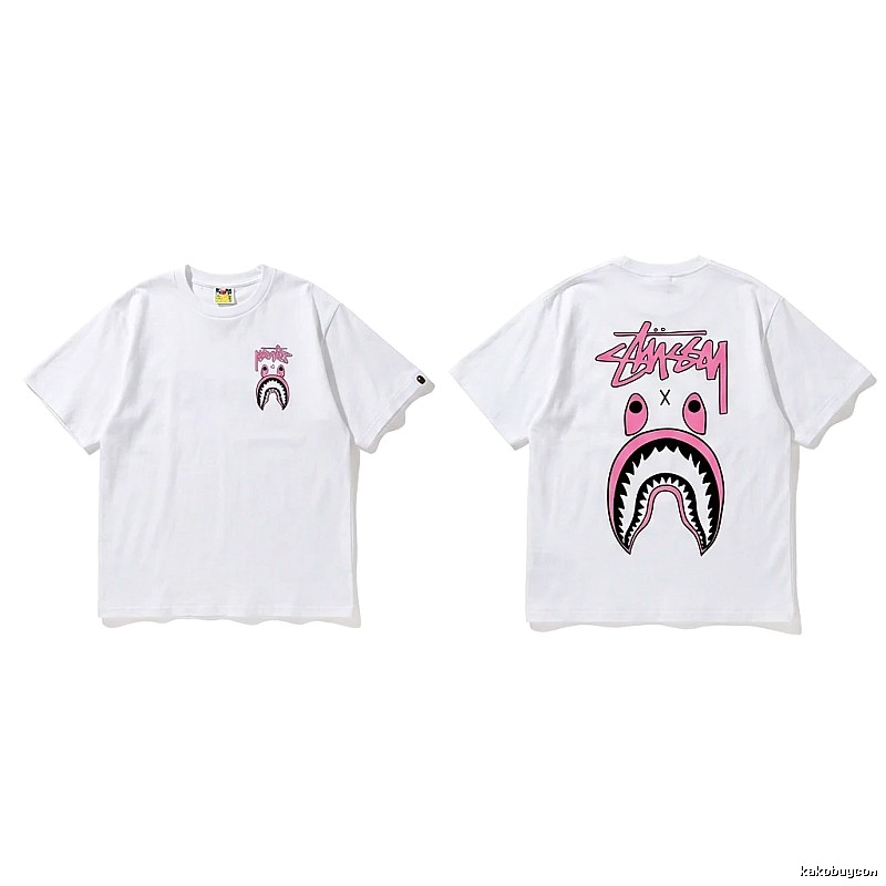 Bape Shark Co-branded White T-shirt