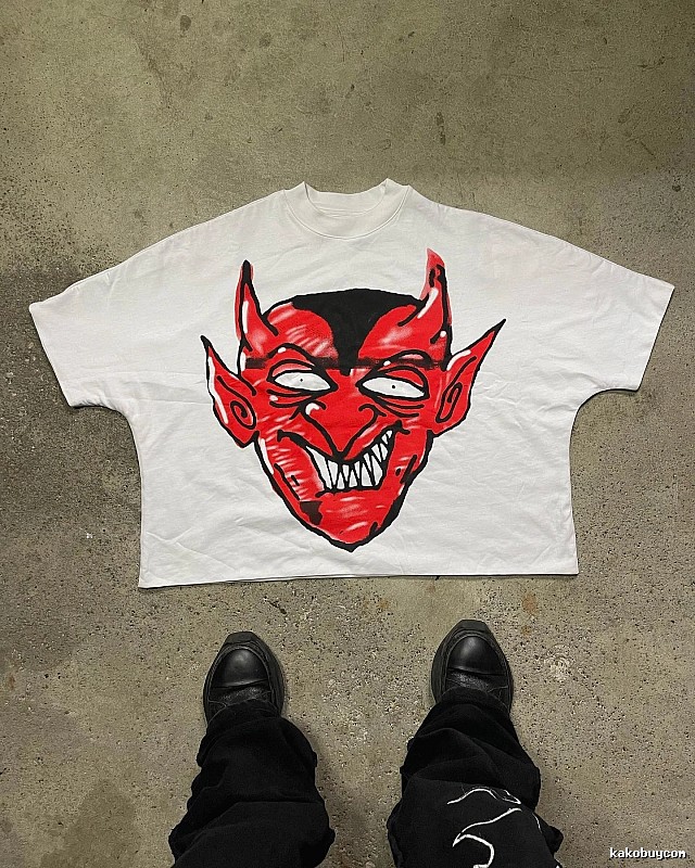 Billionaire Devil Print White T-shirt