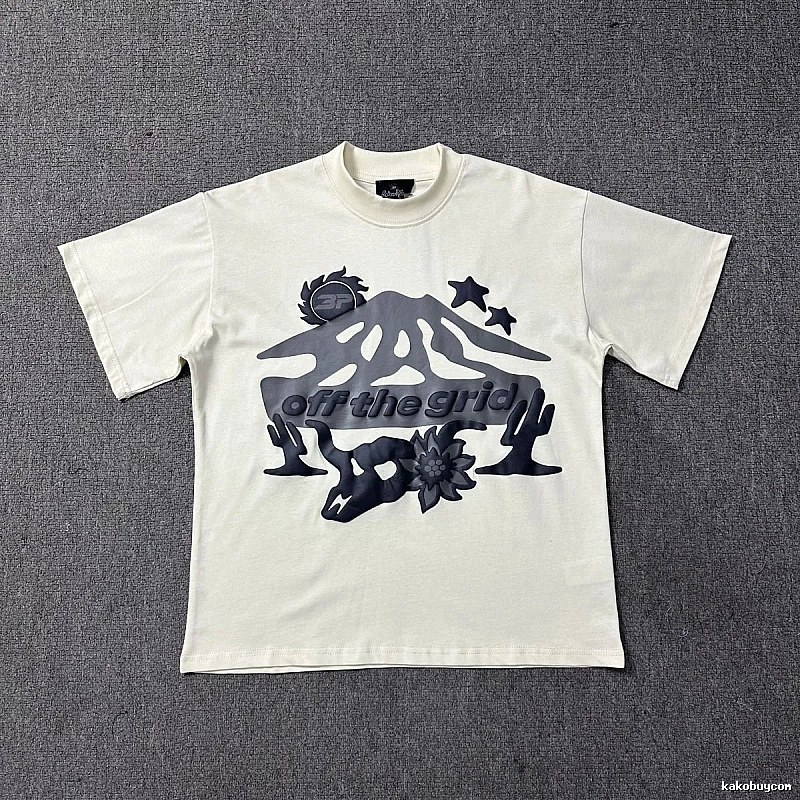 Broken Planet Resort Graphic T-shirt White Cotton Bold with Premium Look