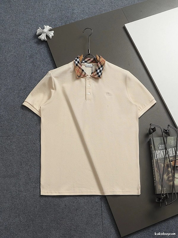Burberry checkered British style short-sleeve